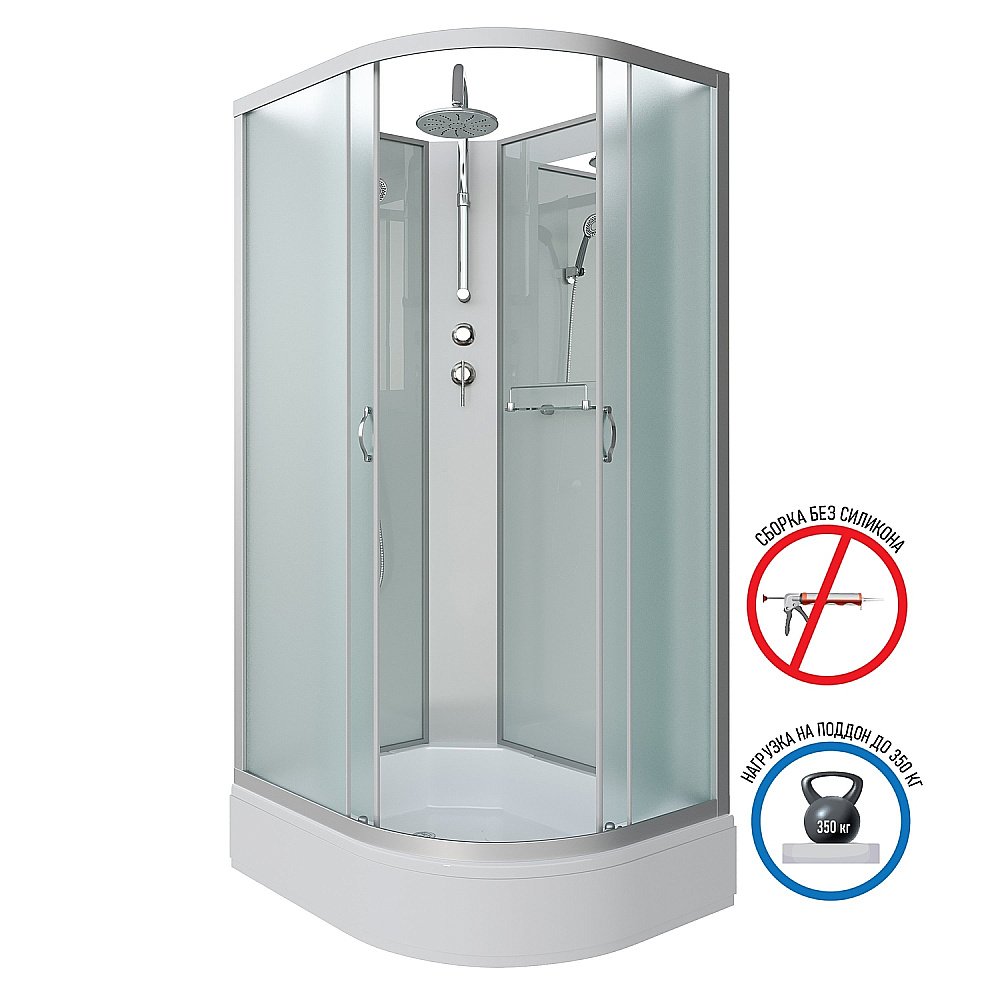 Душевая кабина Niagara Classic NG-33094-14BKT 100х90 купить в интернет-магазине Sanbest