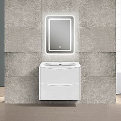 Тумба с раковиной Vincea PAOLA VMC-2P600GW + VCB-2VP600W 60 белая для ванной в интернет-магазине Sanbest