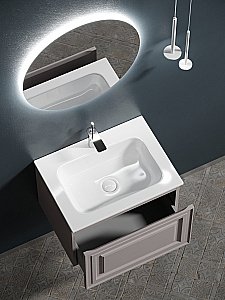 Тумба с раковиной Sancos Very VR60SM 60 Doha Soft для ванной в интернет-магазине Sanbest