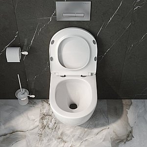 Унитаз подвесной BelBagno UNO-TOR BB5177CH-TOR/SC/BB026/BB082BL белый, с крышкой микролифт, с инсталляцией, безободковый, слив-торнадо купить в интернет-магазине Sanbest