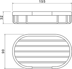 Мыльница Aquatek AQ4956MB черная матовая купить в интернет-магазине сантехники Sanbest