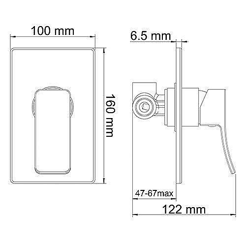 Смеситель для душа WasserKRAFT Aller 10651 купить в интернет-магазине сантехники Sanbest