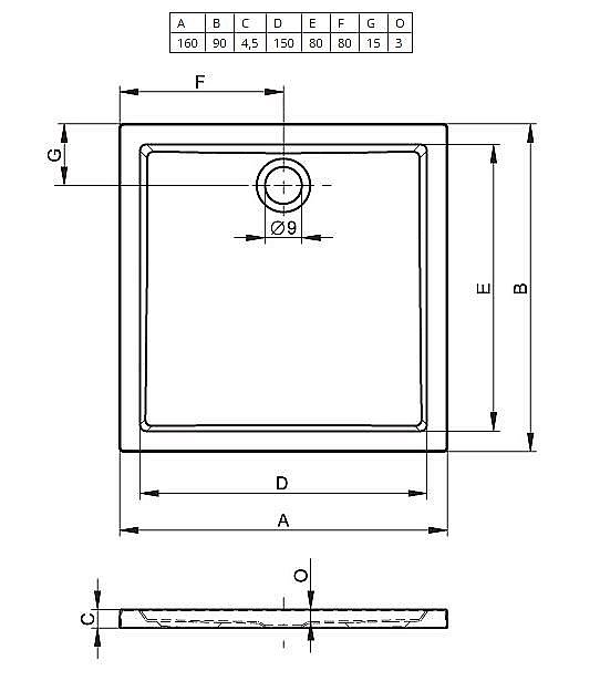 Душевой поддон Riho Zurich 258 160х90 D001011005 белый купить в интернет-магазине Sanbest