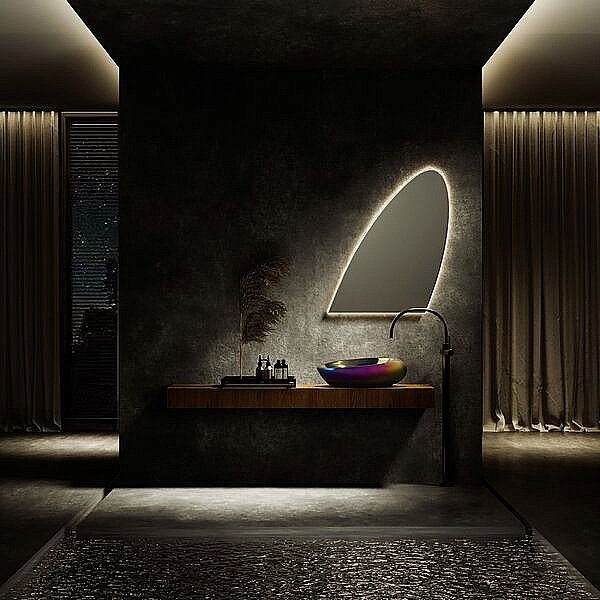 Раковина накладная ABBER Bequem AC2107Regen хамелеон купить в интернет-магазине Sanbest