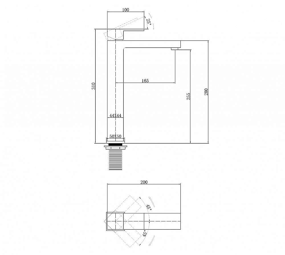 Смеситель для раковины ABBER Daheim AF8211 хром купить в интернет-магазине сантехники Sanbest
