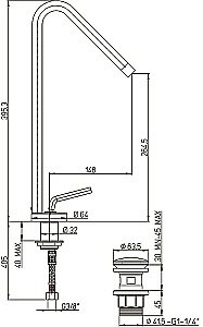 Смеситель для раковины PAINI Pixel 81CR211LLNEW хром купить в интернет-магазине сантехники Sanbest