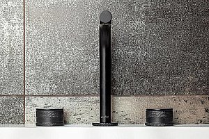 Смеситель для раковины Boheme Prestige 152-B-PR черный матовый купить в интернет-магазине сантехники Sanbest