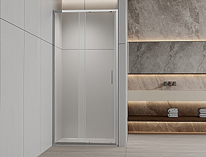 Душевая дверь Vincea Rapid-N 120-130 VDS-3RN12/13CL стекло прозрачное/профиль хром купить в интернет-магазине Sanbest