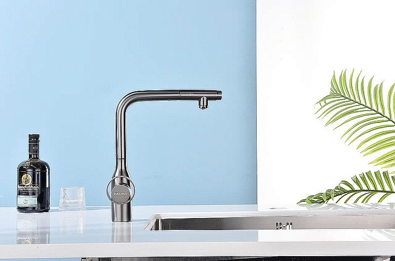 Смеситель для кухни Paulmark Urban Ur213104-BS брашированная сталь купить в интернет-магазине сантехники Sanbest