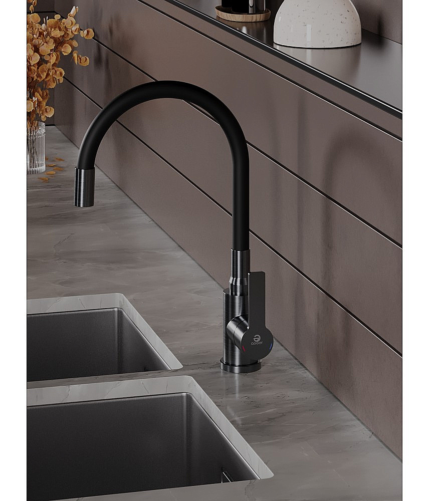 Смеситель для кухни Agger Easy A3100555 оружейная сталь матовая купить в интернет-магазине сантехники Sanbest