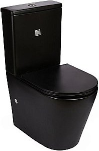 Унитаз напольный WeltWasser SALZBACH 001MT-BL черный матовый купить в интернет-магазине Sanbest