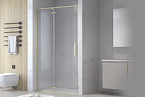 Душевая дверь Royal Bath BERN-V 120 RB 120-T-BL стекло прозрачное/профиль черный купить в интернет-магазине Sanbest