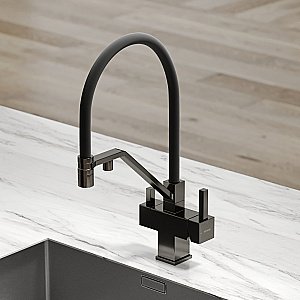 Смеситель для кухни Sancos Loro SC4007GG вороненая сталь купить в интернет-магазине сантехники Sanbest