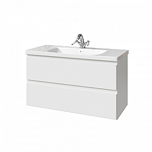 Тумба с раковиной Caprigo Forte 100 два ящика, цвет на выбор для ванной в интернет-магазине Sanbest