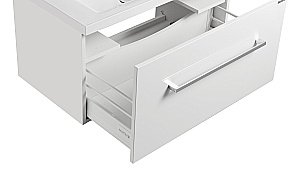 Тумба с раковиной Акватон Мадрид/Премьер М 80 белая глянцевая для ванной в интернет-магазине Sanbest