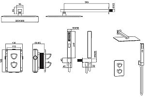Душевая система Allen Brau Infinity 5.21016-31 купить в интернет-магазине сантехники Sanbest