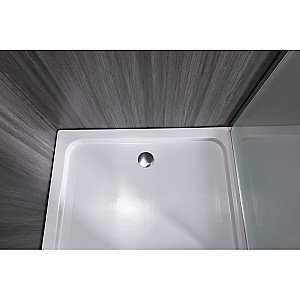 Душевой уголок Esbano ESR-8021 ESUGR8021 120х80 стекло рифленое, матовое/профиль хром купить в интернет-магазине Sanbest