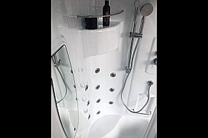 Душевая кабина Royal Bath RB100NRW-T-CH-P 100x100 профиль хром/стекло прозрачное купить в интернет-магазине Sanbest