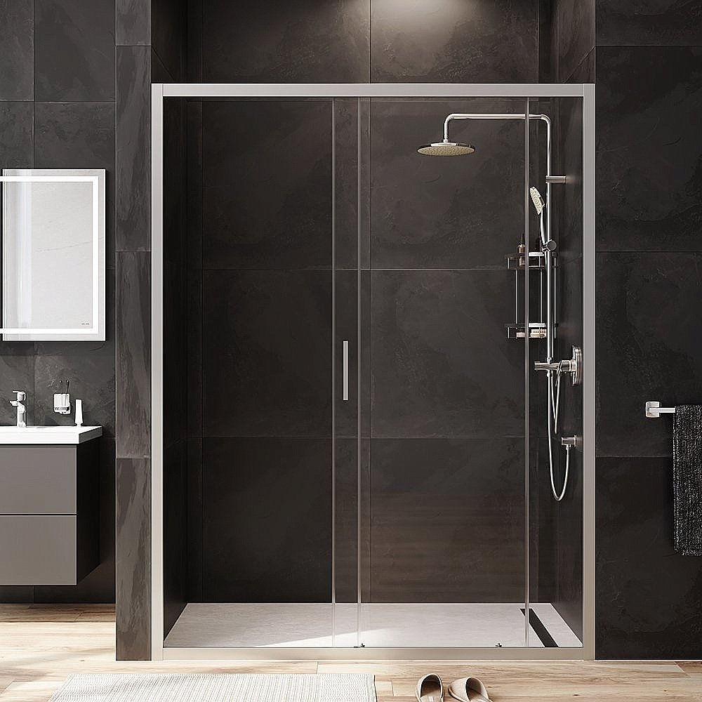 Душевая дверь AM.PM GEM W90G 150 прозрачная/хром матовый купить в интернет-магазине Sanbest