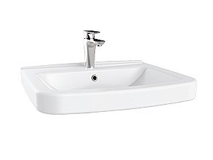 Раковина с полупьедесталом Creavit Lara 60 LR060-LR260 белая купить в интернет-магазине Sanbest