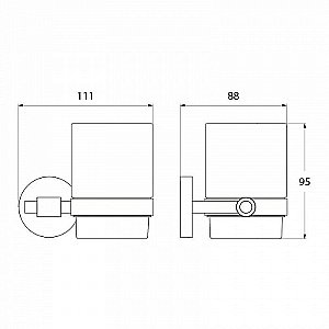 Стакан IDDIS Gezanne L093 купить в интернет-магазине сантехники Sanbest