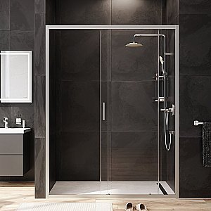 Душевая дверь AM.PM GEM W90G 150 прозрачная/хром матовый купить в интернет-магазине Sanbest