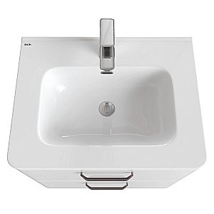 Тумба с раковиной Iddis Brick BRI60WFi95K 60 белая для ванной в интернет-магазине Sanbest