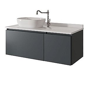 Тумба с накладной раковиной с ящиками и дверцами Caprigo Ponza 151-160F для ванной в интернет-магазине Sanbest