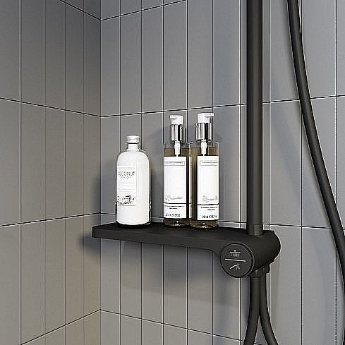 Душевая система Iddis Ray RAYMS3Fi76 черная купить в интернет-магазине сантехники Sanbest