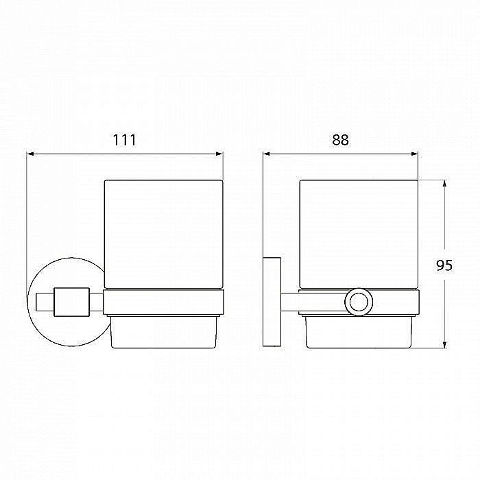 Стакан IDDIS Gezanne L093 купить в интернет-магазине сантехники Sanbest