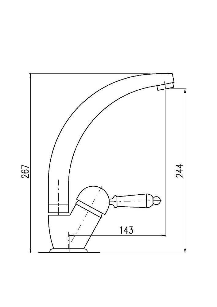 Смеситель для кухни Rav-Slezak Labe L506.5/3Z золото купить в интернет-магазине сантехники Sanbest