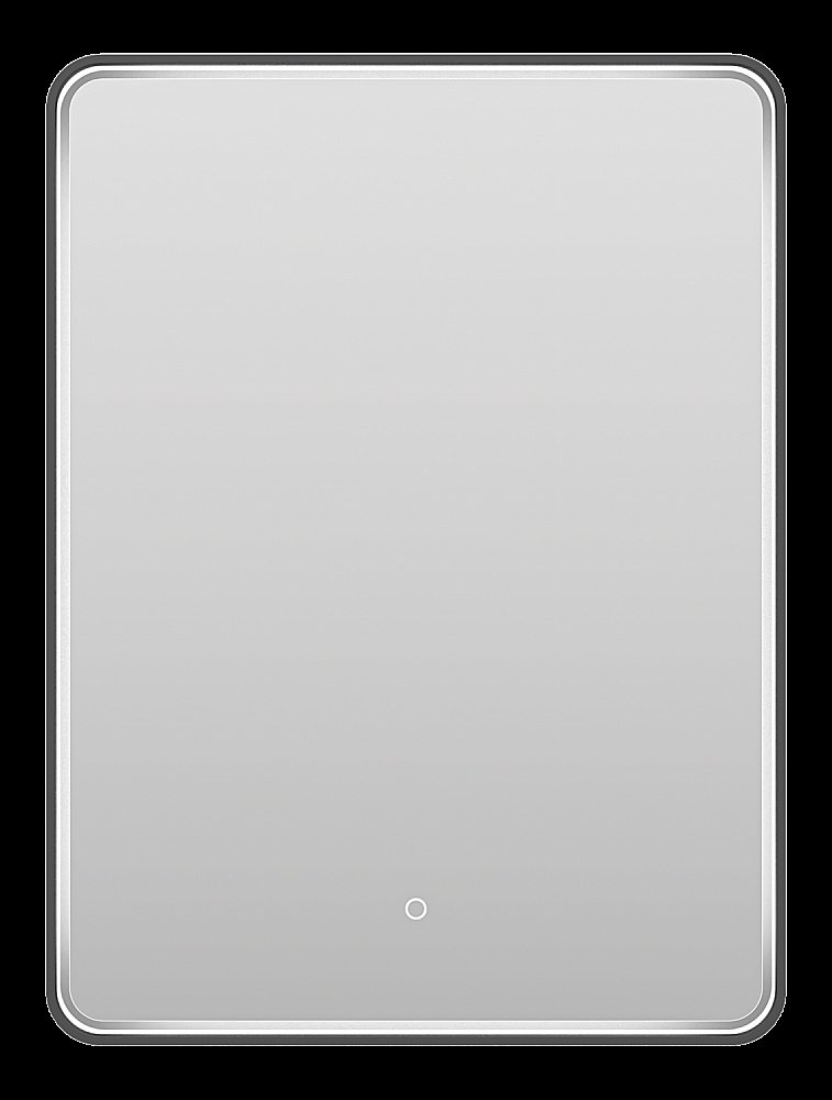 Зеркало с LED-подсветкой Misty MERCURY 60x80 черное в ванную от интернет-магазине сантехники Sanbest