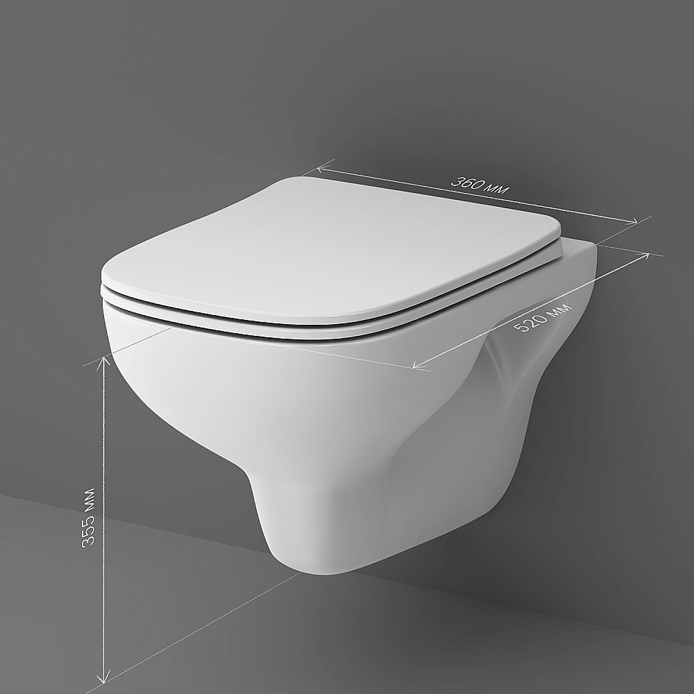 Унитаз подвесной AM.PM X-Joy C85A1702SC белый, безободковый купить в интернет-магазине Sanbest