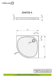 Душевой поддон Radaway Zantos A 90x90 купить в интернет-магазине Sanbest