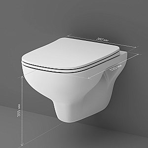 Унитаз подвесной AM.PM X-Joy C85A1702SC белый, безободковый купить в интернет-магазине Sanbest