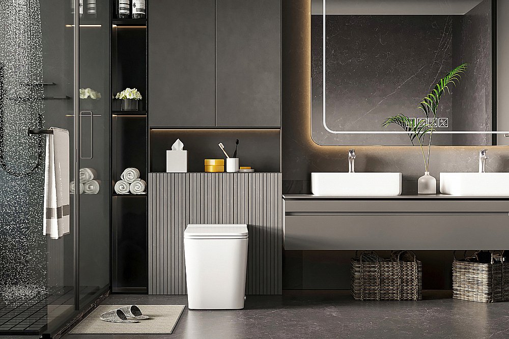 Унитаз ABBER Rechteck AC1212P импульсный смыв, с крышкой микролифт купить в интернет-магазине Sanbest