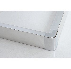 Душевой уголок BelBagno DUE-R-2-90-P-Cr 90х90 стекло текстурное/профиль хром купить в интернет-магазине Sanbest