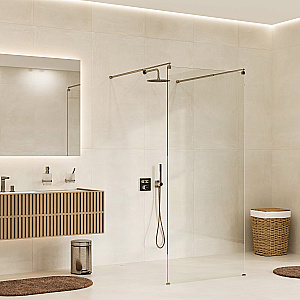 Душевое ограждение WasserKRAFT Vechte 60W46BN 110 фиксатор никель/стекло прозрачное купить в интернет-магазине Sanbest