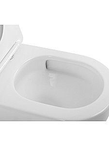 Унитаз приставной BelBagno Sfera-R BB2141CB-TOR/SC белый, безободковый, с крышкой микролифт, слив-торнадо купить в интернет-магазине Sanbest