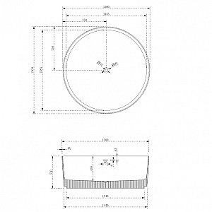 Ванна из искусственного камня ABBER Stein AS9679 150х150 белая матовая купить в интернет-магазине Sanbest