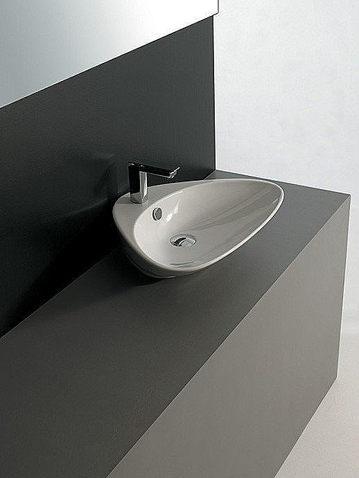 Раковина накладная Artceram PLETTRO 60 PTL001 01 00 bi белая купить в интернет-магазине Sanbest