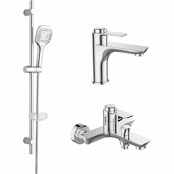 Набор смесителей Orange Thermo T19-311cr хром купить в интернет-магазине сантехники Sanbest