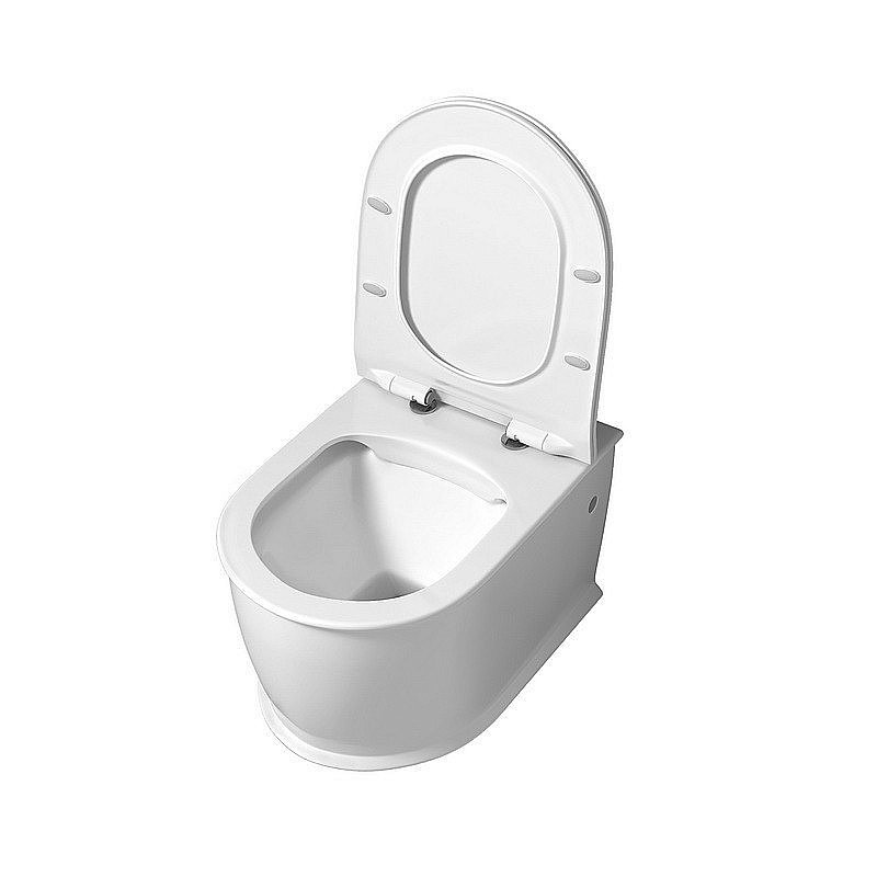 Унитаз подвесной Grossman Retro GR-4482MS безободковый, с крышкой микролифт, белый матовый купить в интернет-магазине Sanbest