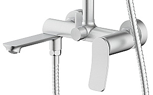 Душевая система Azario Escaro AZ-K2374BN сатин купить в интернет-магазине сантехники Sanbest