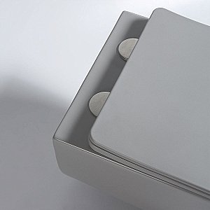 Унитаз Vincea Evo VT1-34SMG безободковый, с крышкой микролифт, серый матовый купить в интернет-магазине Sanbest