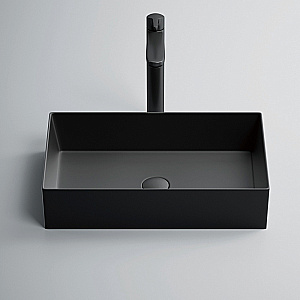 Раковина Abber Rechteck 60 AC2220MB черная матовая купить в интернет-магазине Sanbest