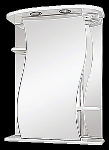 Зеркальный шкаф Misty Лиана 60 белый купить в интернет-магазине сантехники Sanbest