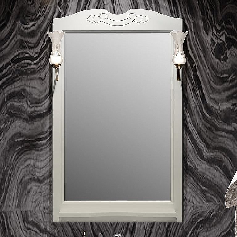 Зеркало Опадирис Брунелла 65 слоновая кость в ванную от интернет-магазине сантехники Sanbest