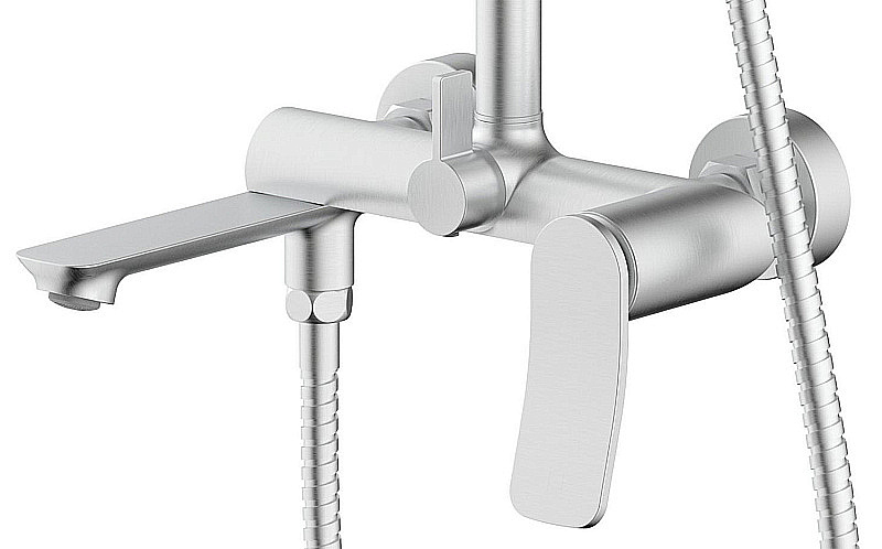 Душевая система Azario Escaro AZ-K2374BN сатин купить в интернет-магазине сантехники Sanbest