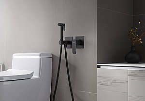 Гигиенический душ Aquatek Оберон AQ1220MB черный матовый купить в интернет-магазине сантехники Sanbest